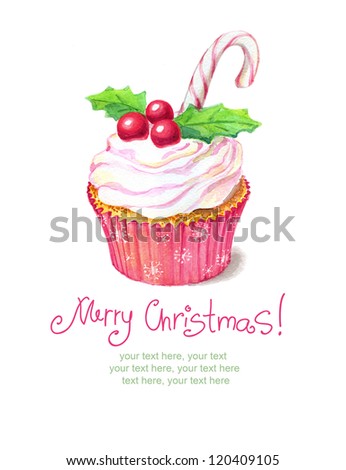 Christmas cupcake
