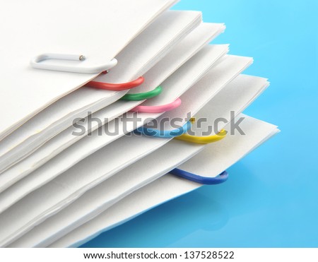 Paper clips and file