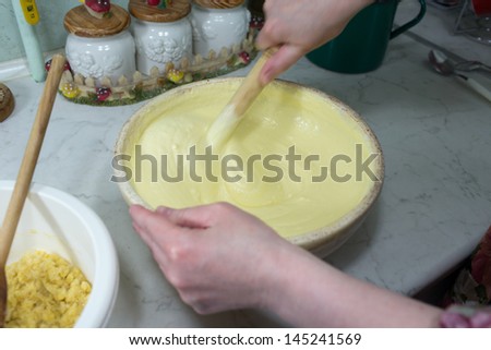 Polish cuisine, prepared tasty hot cheesecake with streusel.