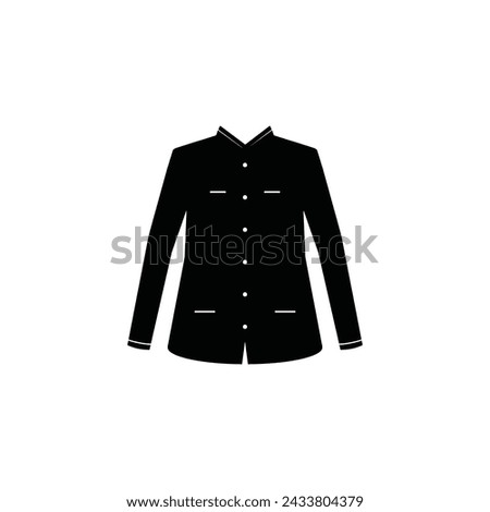 Long-sleeved clothes icon vector illustration logo design