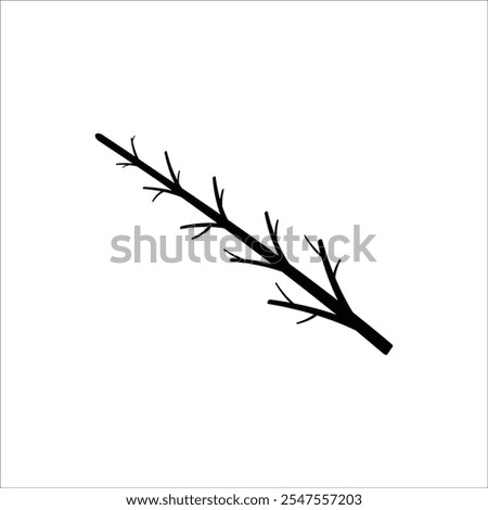 Tree branch icon vector illustration logo design