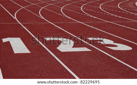 Runway of of athletics