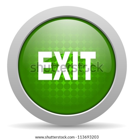 Exit Icon Stock Photo 113693203 : Shutterstock