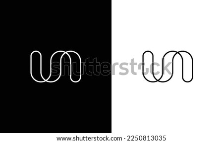 simple abstract un logo design