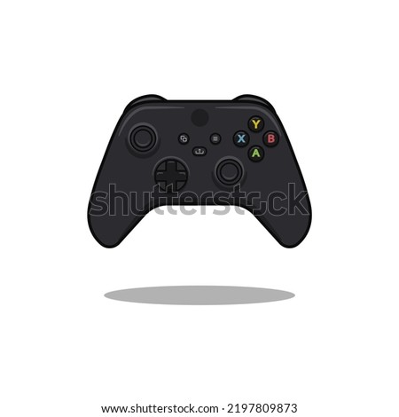Vector gamepad controller. Control separate from the background.
