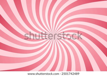 Candy color sunburst background. Swirling radial ice cream background. Swirl candy background