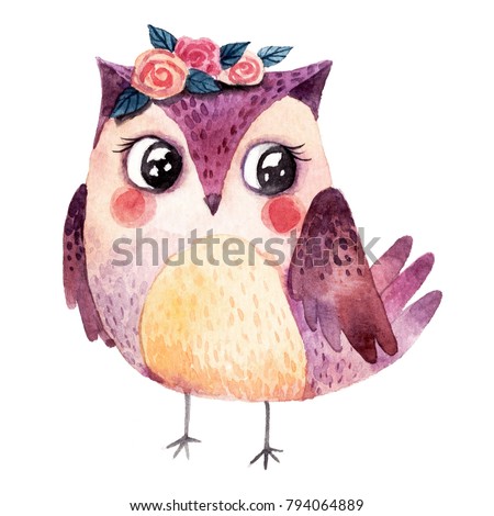 Watercolor Owl