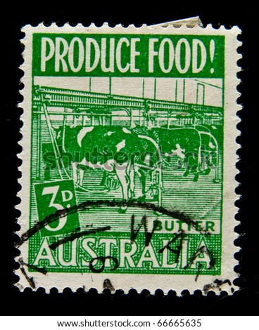 AUSTRALIA - CIRCA 1950: A stamp printed in Australia dedicated program \