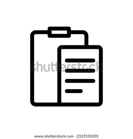 Copy and paste icon vector, clipboard symbol for website, computer, interface and mobile app