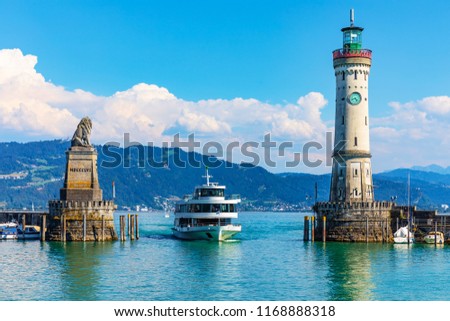 Similar – Image, Stock Photo Shipping on Lake Constance