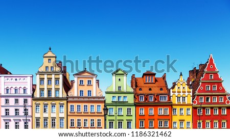 Similar – Image, Stock Photo Cityscape of Wroclaw panorama in Poland, aerial view