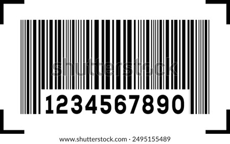 Set of barcode vector icon. QR code for web icon. Abstract barcode vector icon illustration. Bar code. QR code	