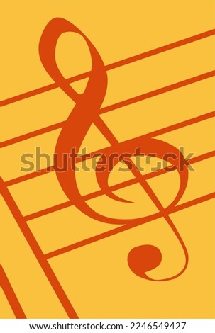 illustration vector graphic of music notes perfect for posters, pamphlets, wall hangings, decorations, designs, wallpapers, backgrounds, and cards