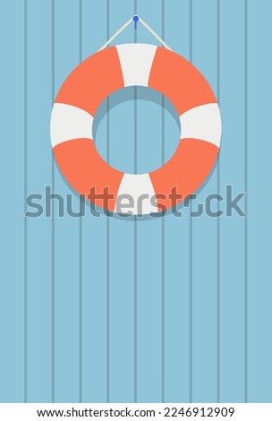 illustration vector graphic of lifebuoy perfect for posters, pamphlets, wall hangings, decorations, designs, wallpapers, backgrounds, and cards