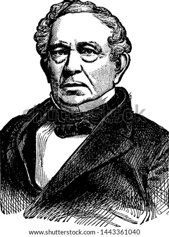 Edward Everett, vintage engraved illustration