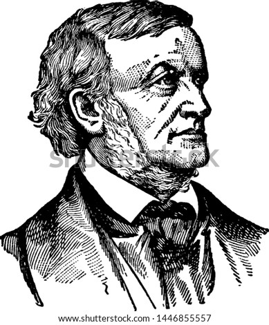 Wilhelm Richard Wagner, vintage illustration