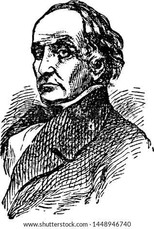 Daniel Webster, vintage engraved illustration