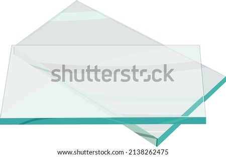 Thick glass, illustration, vector on a white background. Photo stock © 