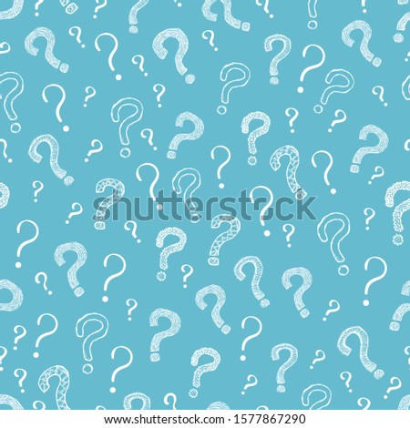 Question Mark Seamless Pattern Background