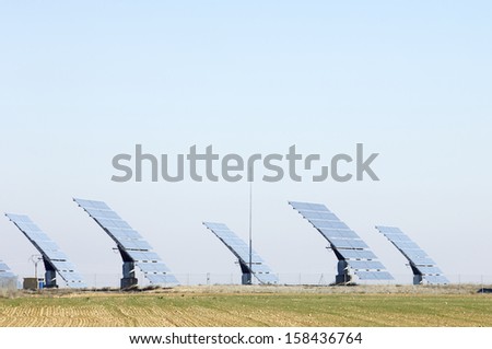 Huge photovoltaic panels for electric production