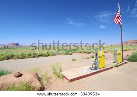 fuel station abandoned in Canyon lands