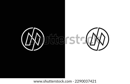 initial letter N logo circle vector designs. Modern Elegant Letter N Logo Design and template.