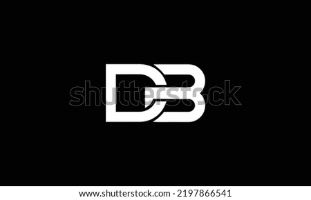 Creative Initial Letter DB Logo. Minimal Business Logo