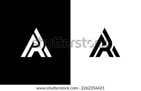 Initial letter ra or ar logo vector design template Stock foto © 