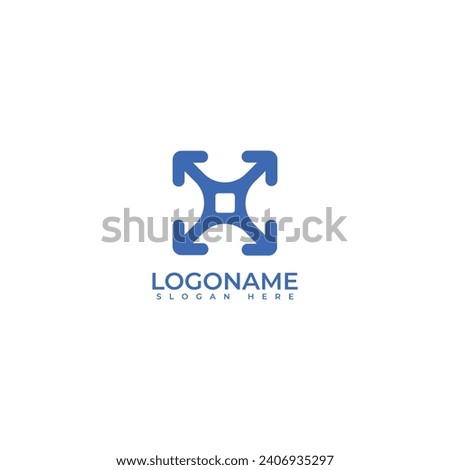 technology hub modern Logo design