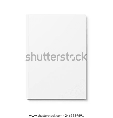 Similar – Image, Stock Photo Opened book-catalog with blank pages on yellow background