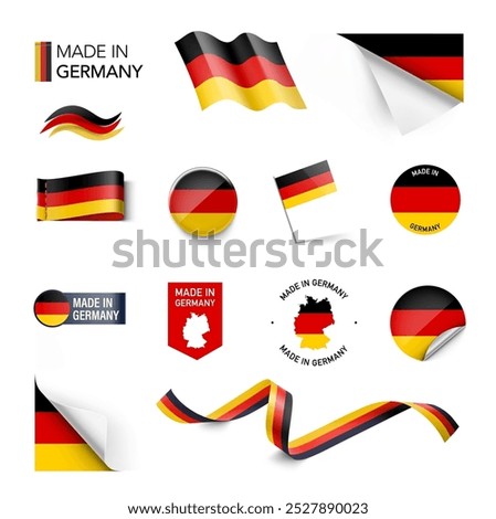 Similar – Image, Stock Photo German flag in the allotment garden colony