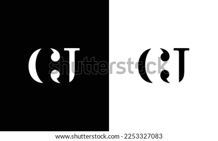 CJ ,JC ,C ,J letters abstract logo monogram