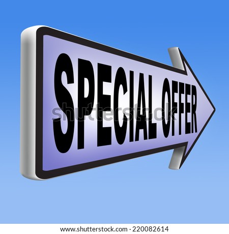 special offer exclusive bargain promotion low hot price best value and deal