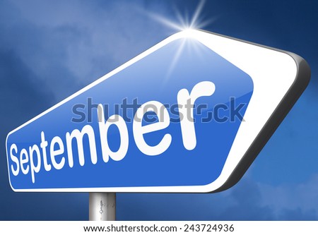 september end of summer and begin fall or autumn month event agenda