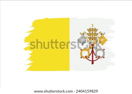 Vector Holy See flag background illustration texture, city, freedom, flag, travel, graphic, abstract,