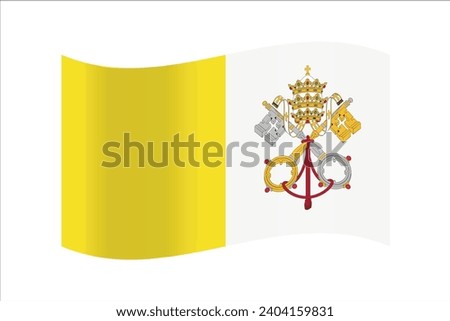 Vector Holy See flag background illustration texture, city, freedom, flag, travel, graphic, abstract,