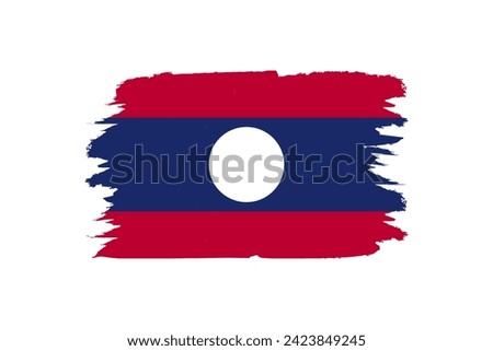 vector version of the Laos national flag