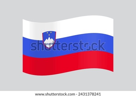 Official vector Slovenia flag design