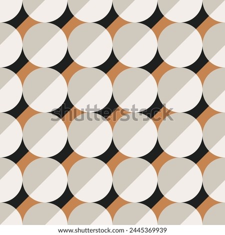 Seamless geometric pattern. Circles. Color print.