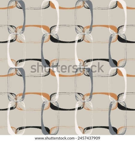 Seamless geometric pattern. Color print.