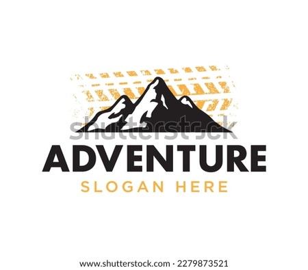 Offroad adventure mountain logo Design