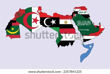 map of north africa and middle east countries. arab countries map.
