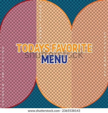 Introducing our 'Instagram Post Favorite Menu' design, a mouthwatering visual treat for food enthusiasts and social media mavens. 