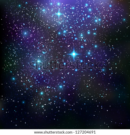 Galaxy background - vector illustration.