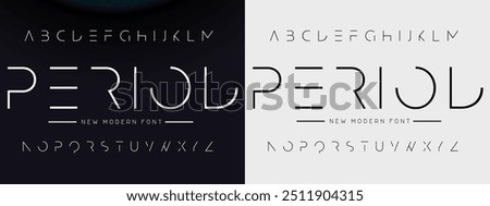 Creative font. Modern abstract digital tech font. Logo creative font, type, technology, movie, digital, music, movie. Fonts and illustration in vector format.