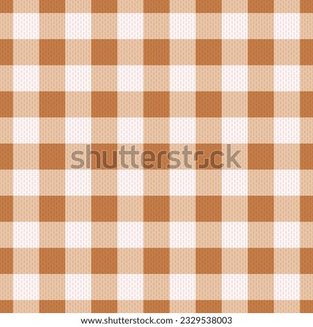 Fashion seamless pattern of burberry style, beige and brown colors. Scottish tartan vichy plaid graphic texture for dress, skirt, scarf, throw, jacket, fashion fabric print. Vector illustration
