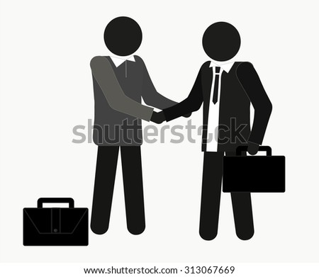 Business meeting. Handshake in the transaction. Background for business and finance/ Vector