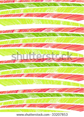 Pattern from red and green strips on a white background