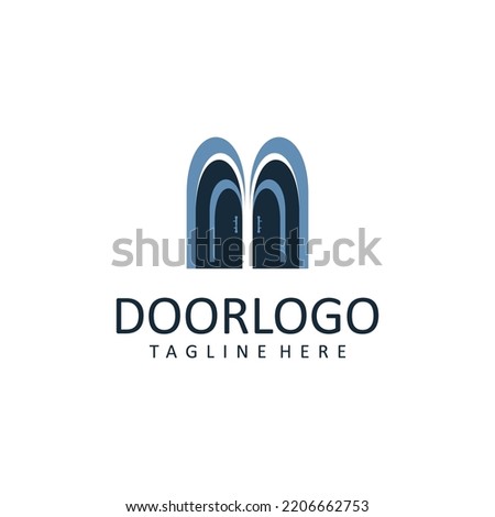 Door logo design icon tamplate