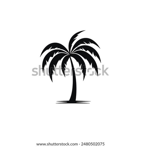 Palm tree flat vector design